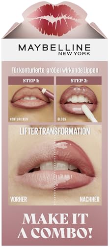 Maybelline New York Lifter Gloss 003 Moon + Lifter Liner Lippenkonturenstift 007 Big Lift Geschenkset