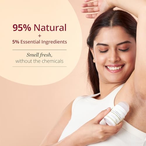 Image of Carmesi Natural Underarm Roll On Deodorant Combo | 95% Natural + 5% Essential Ingredients | For Fresh Underarms All Day | No Alcohol & Aluminium | Citrus Sea, Sweet Summer, Floral Sunset (3 x 50 ml)