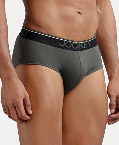 Image of Jockey 8037 Men Super Combed Cotton Solid Brief with Ultrasoft Waistband (Pack of 2)