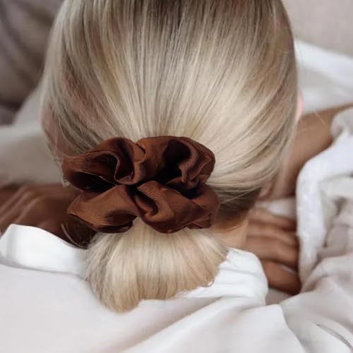 Image of Hair Scrunchies for Women - Hair Ties No Damage Both for Thick Hair or Thin Hair Curl Hair No Crease Scrunchies Ponytail Holder No Hurt Your Hair