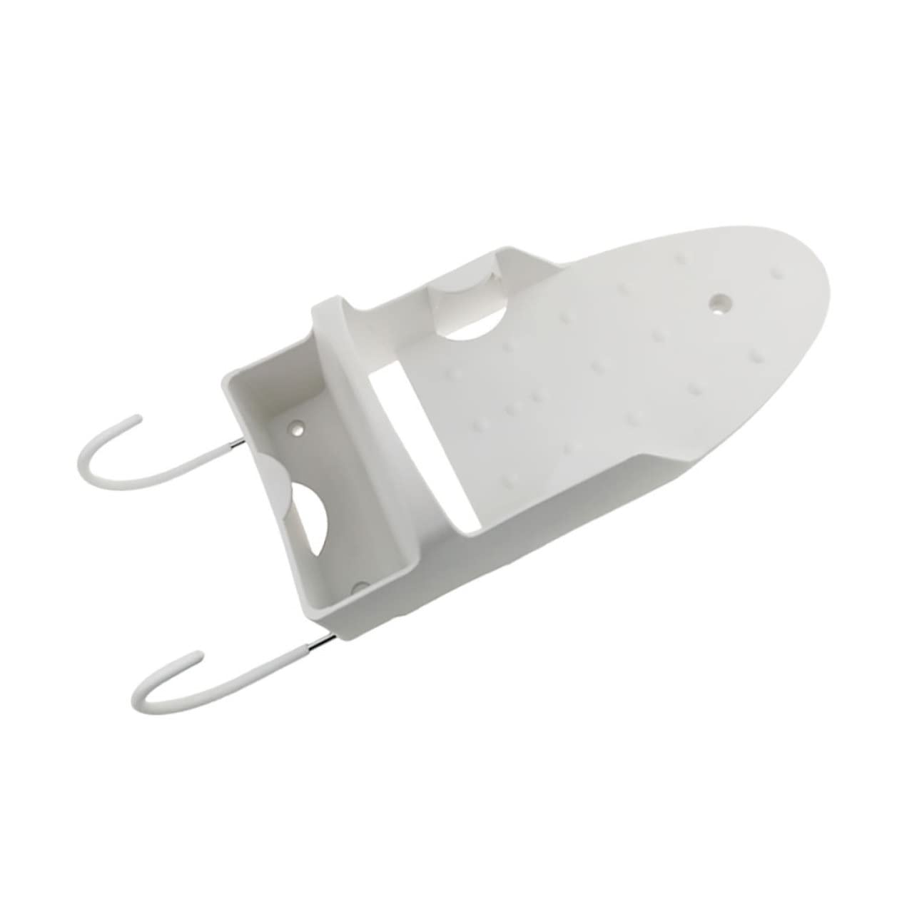TOPBATHY 1 Pc Appendiabiti Da Parete Per Asse Da Stiro Ripiano Per Asse Da Stiro Porta Ferro e Asse Porta Asse Da Stiro Asse Da Stiro a Muro Bianca Ripiano in Ferro Conservazione