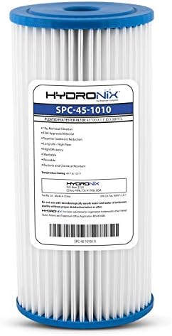 Hydronix SPC-45-1010 Universal Whole House Sediment Pleated Water Filter, Washable and Reusable, 4.5" x 10" - 10 Micron image 2
