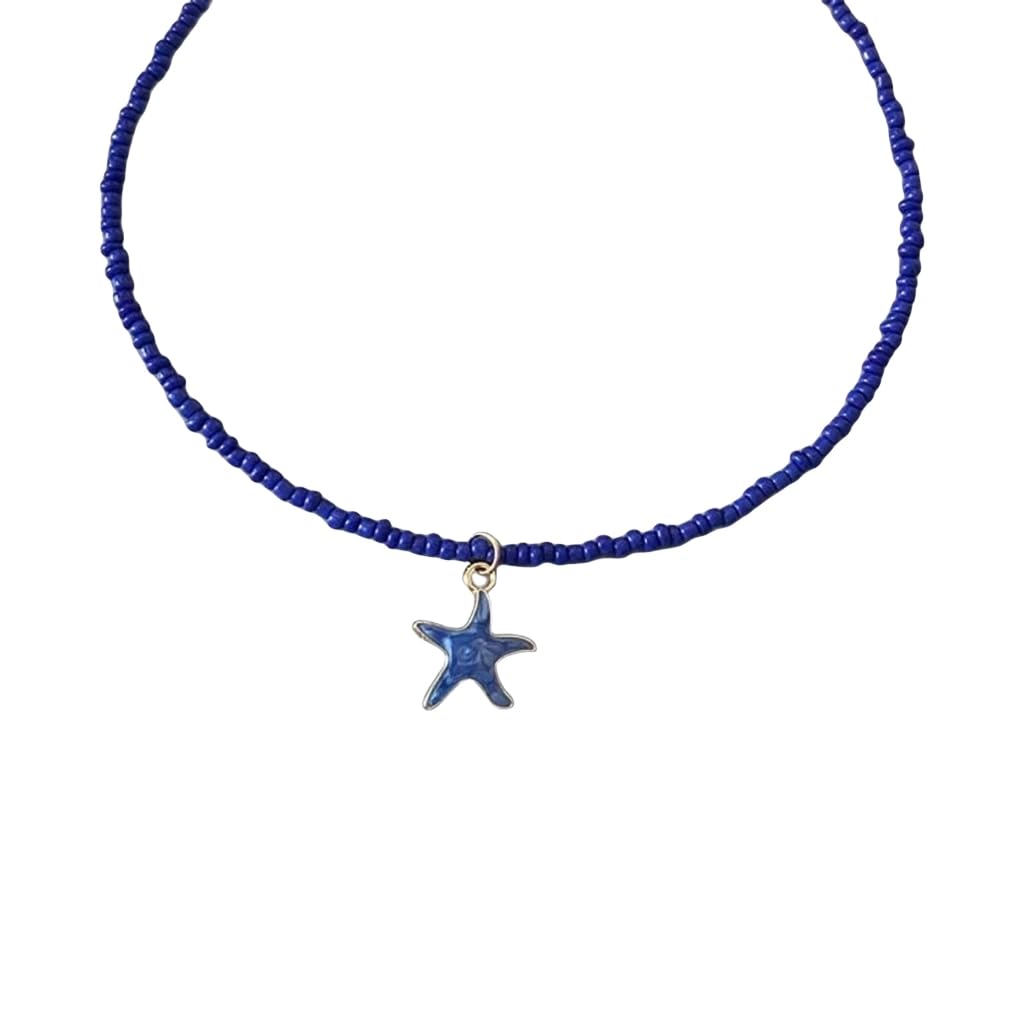 Artistics Collar de cuentas de estrella de mar para mujeres y niñas, accesorio portátil que añade un toque elegante a cualquier atuendo