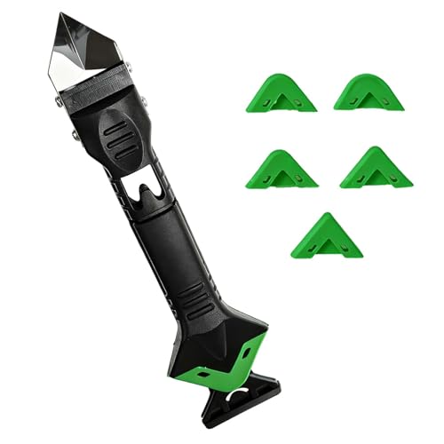 3-in-1 Caulking Tool with Steel Head for Bathroom & Kitchen