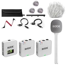 Digital 2-channel wireless microphone system: two transmission modules - one reception module Ideal for videographers / interviews / podcasts / presentations / streaming Range up to 260 m / fee and registration-free 2.4 GHz band Connection option for...