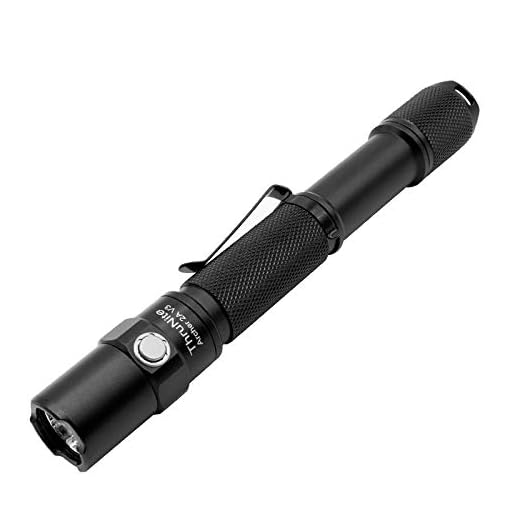 ThruNite LED Flashlight Archer 2A V3 500 Lumens CREE Portable EDC AA Flashlight with Lanyard, IPX8 Water-Resistant Dual Switch Outdoor Flash Light for Hiking, Camping, Everyday Use - CW