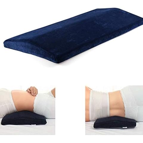 Lendenkissen Memory Foam Kissen Lumbar Support Pillow Orthopädisches Schlafkissen Lordosenstütze Bett Kissen aus Memory Schaum Cover