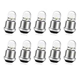 Ruiandsion Mini LED Indicator Bulb 5V Dashboard Light Bulbs Warm White Interior Light Bulb Indicator Panel Light (Pack of 10)