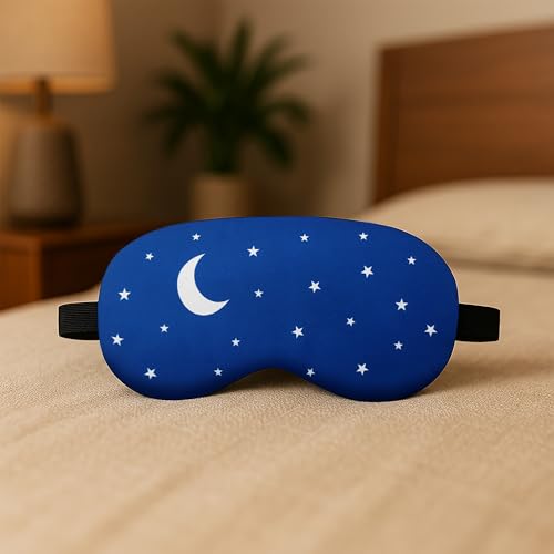 Image of Jenna Gel Sleeping Eye Shade Mask Cover For Insomnia, Meditation, Puffy Eyes And Dark Circles (NightSky Blue Gel-1)