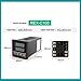 REX-C100 PID Temperature Controller Kit with SSR and Thermocouple Digital Thermostat Controller 0‑400℃+ 25A SSR + 1m M6 K Type Thermocouple for Industrial Oven