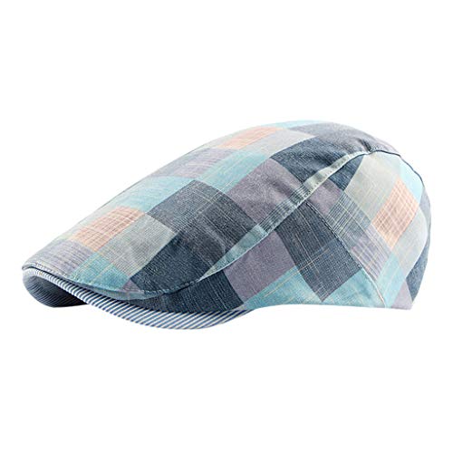 Hanxiulin Chapeau épais pour l'automne et l'hiver, chapeau d'artiste, pour l'extérieur, les loisirs, la mode, chaud pour la marche, cadeau surprise, bleu, M/L Cover