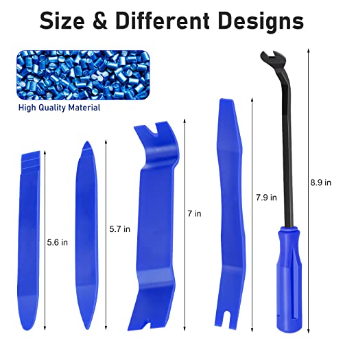 image for GLK Auto Trim Removal Tool Set, 5pcs Plastic Pry Tool Kit, Auto Trim T