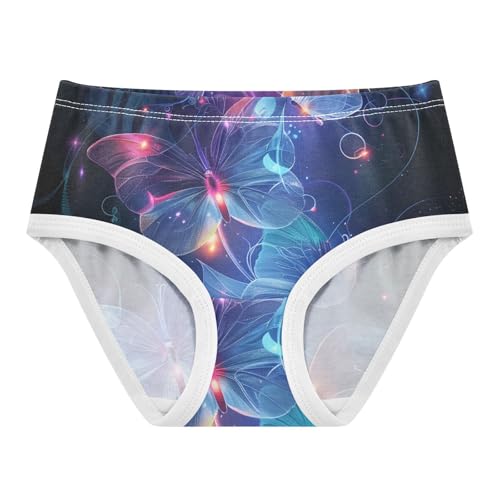 Cotton Girls Underwear Toddler Butterflies Flowers Sparkling Little Girl Panties Bright Underpants Briefs 2t