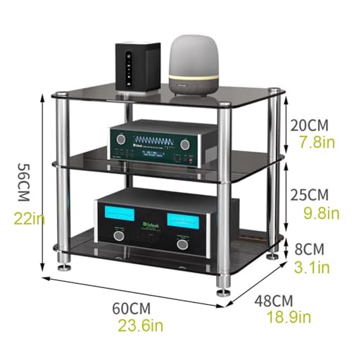 Support multimédia en verre trempé pour optimiser votre espace