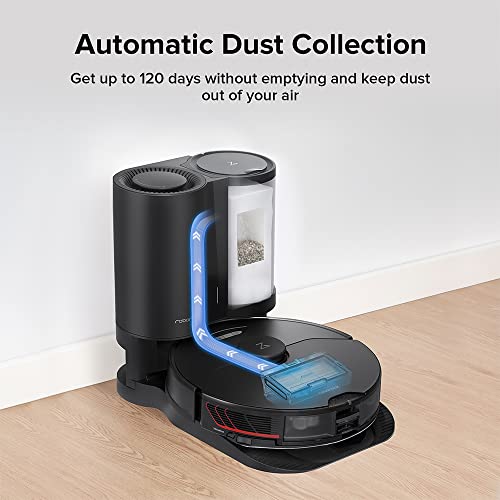 Image of roborock S7 MaxV Plus Robot Vacuum and Sonic Mop with Auto-Empty Dock, ReactiveAI 2.0 Obstacle Avoidance, Real-Time Video Call, 5100Pa Suction, Perfect for Pet Hair