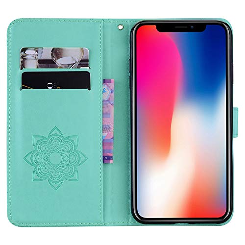 Isadenser Case For Iphone 11, Iphone 11 Flip Case For Women Glitter Bling Diamond Case With Cards Slot Cash Pockets Embossing Pu Leather Flip Wallet Case For Iphone 11, Crystal Owl Green Yk #TOP5