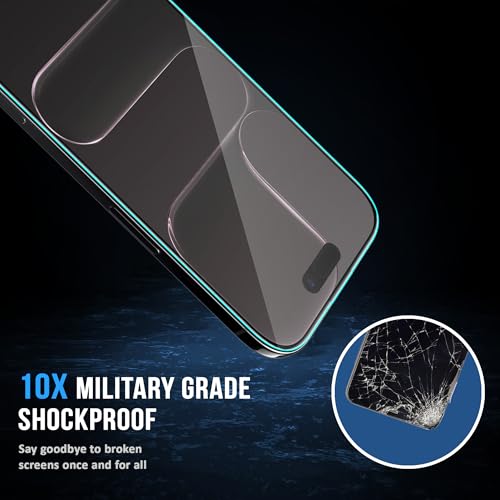 Image of FIRST MART Tempered Glass Screen Protector for iPhone Air - Full-Glue Screen Guard, 3D Edge to Edge, HD Clear, Bubble-Free, Case-Friendly, Black, Pack of 2