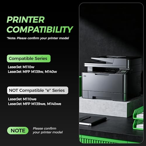 Image of 141A Black Toner Cartridge 2-Pack with chip Compatible Replacement for HP 141A 141X W1410A W1410X Toner Works with HP LaserJet MFP M139w M140w M110w M139 M140 M110 Laser Printer M139we M140we M110we