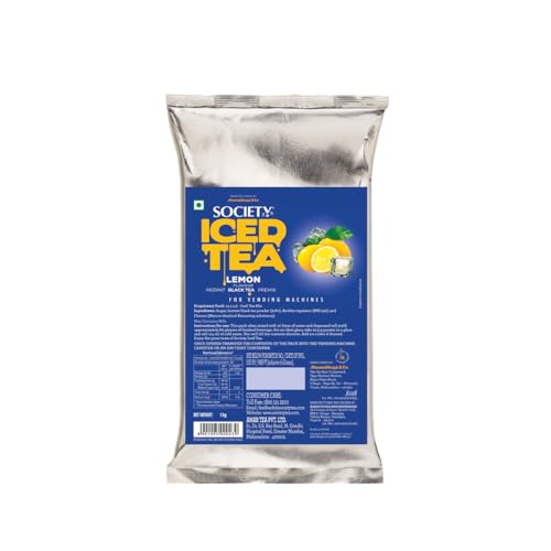 Image of Society Iced Tea | Lemon | Made with Black Tea | Refreshing & Tasty | 1 kg | Pack of 6