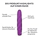 EIS, Vibrator’Twist and Shout’, 10 Programme, hautfreundliches Silikon, wasserdicht, violett