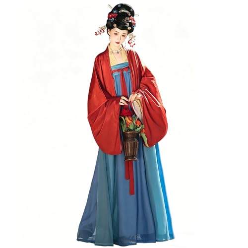 Robe Hanfu Tang haut de gamme en tissu fluide traditionnel pour femme