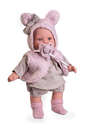 Muñecas Antonio Juan – Muñeca Kika lagrimitas con chaleco de orejitas Muñecas Antonio Juan.