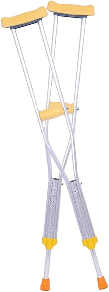 Adult Underarm Crutches 9 Position Adjustable Canes Non-Slip Convenient Walking Sticks for Elderly Adults/Medium 115