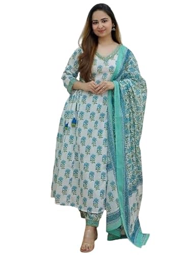 Pinkmint-Motifs-Printed-Side-Tassel-Kurta-Patten-Afghani-Pant-with-Stylish-Dupattta-Set-for-Women