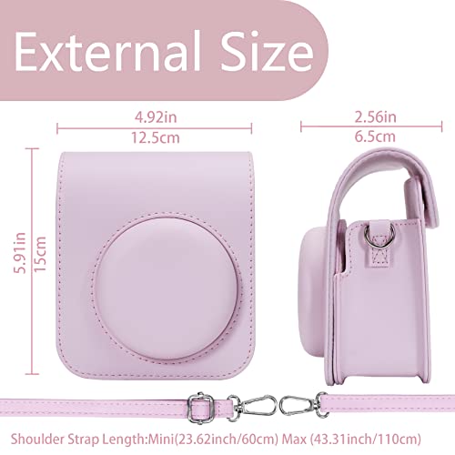 Funda de Cuero PU para Cámara Fujifilm Instax Mini 13/12/11 Rosa miniatura 5