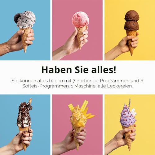 Ninja CREAMi Swirl Ice Cream and Soft Serve Maker, Sorbet, Milkshake, Frozen Yogurt, Low Calories Program & More, 13-in-1, Soft Serve Handle & (2) CREAMi Swirl 16oz Pints, For Kids & ALL ages, NC701 - 5