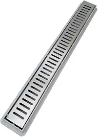 Ralo Linear 5x50 cm com Sifão e Grelha Inox Aberta – Anti-Insetos e Anti-Odor