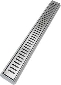 Ralo Linear 5x50 cm com Sifão e Grelha Inox Aberta – Anti-Insetos e Anti-Odor
