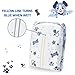 Littleforbig Adjustable Hook-and-Loop Fastener Closure Adult Printed Cloth Back Diaper 2 Pieces - Little Blue BabyFur (Large 36