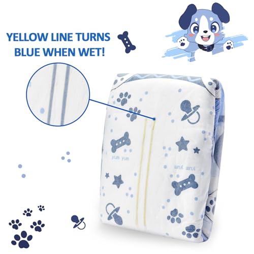 LittleForBig 5500-5800 ml Verstellbare Klettverschluss Erwachsenen Bedruckte Rückenwindel aus Stoff 10 Stücke - Little Blue BabyFur (XL)