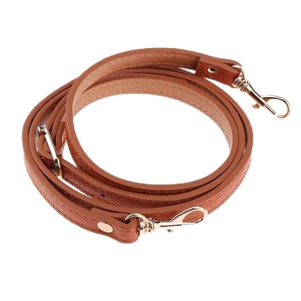20xAdjustable Leather Shoulder Bag Strap Belt Replacement Lobster Clasps Ocher Gold-image-9