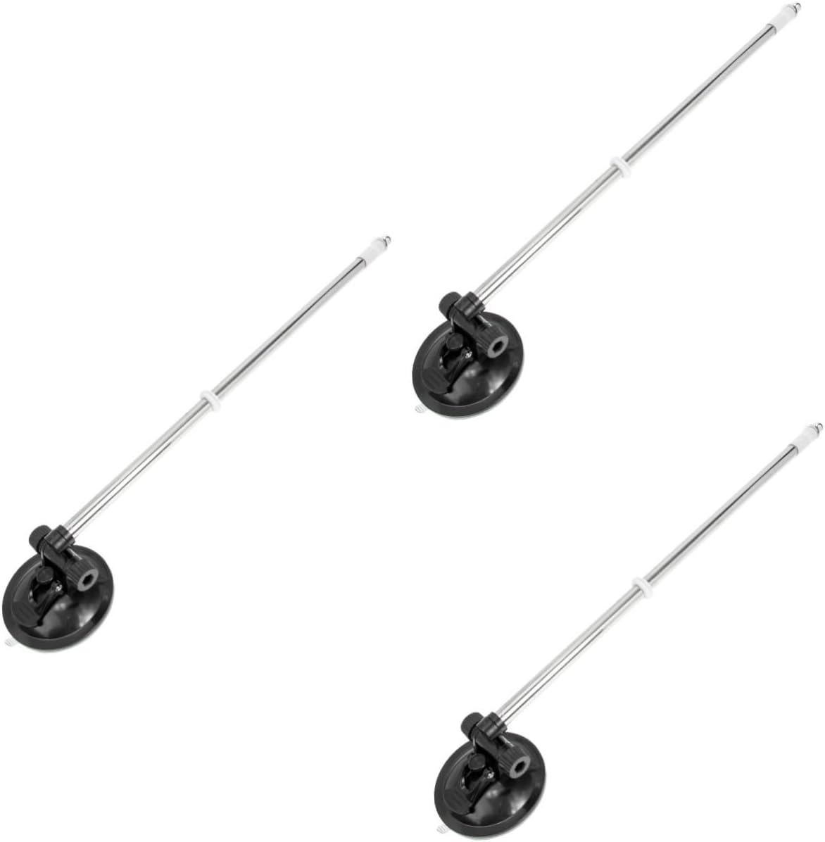 Yardwe 3pcs Cup Flagpole Holder for Car Truck and Boat Vehicle Flag Frame Strong Mounting Easy Installation for Celebrations and Events Flag Display