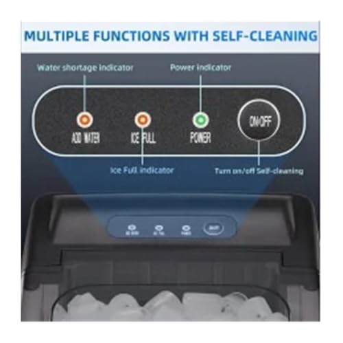 Máquina fabricadora de hielo portátil para hotel, capacidad 1,2 L, con opción de cubos pequeños y grandes, para hogar/cocina/acampada/RV (limpieza automática + UV) miniatura 4