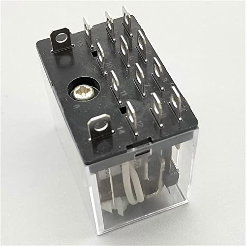 Relé intermedio LY4NJ HH64P con contactos de alta conductividad 10A y testigo LED 3