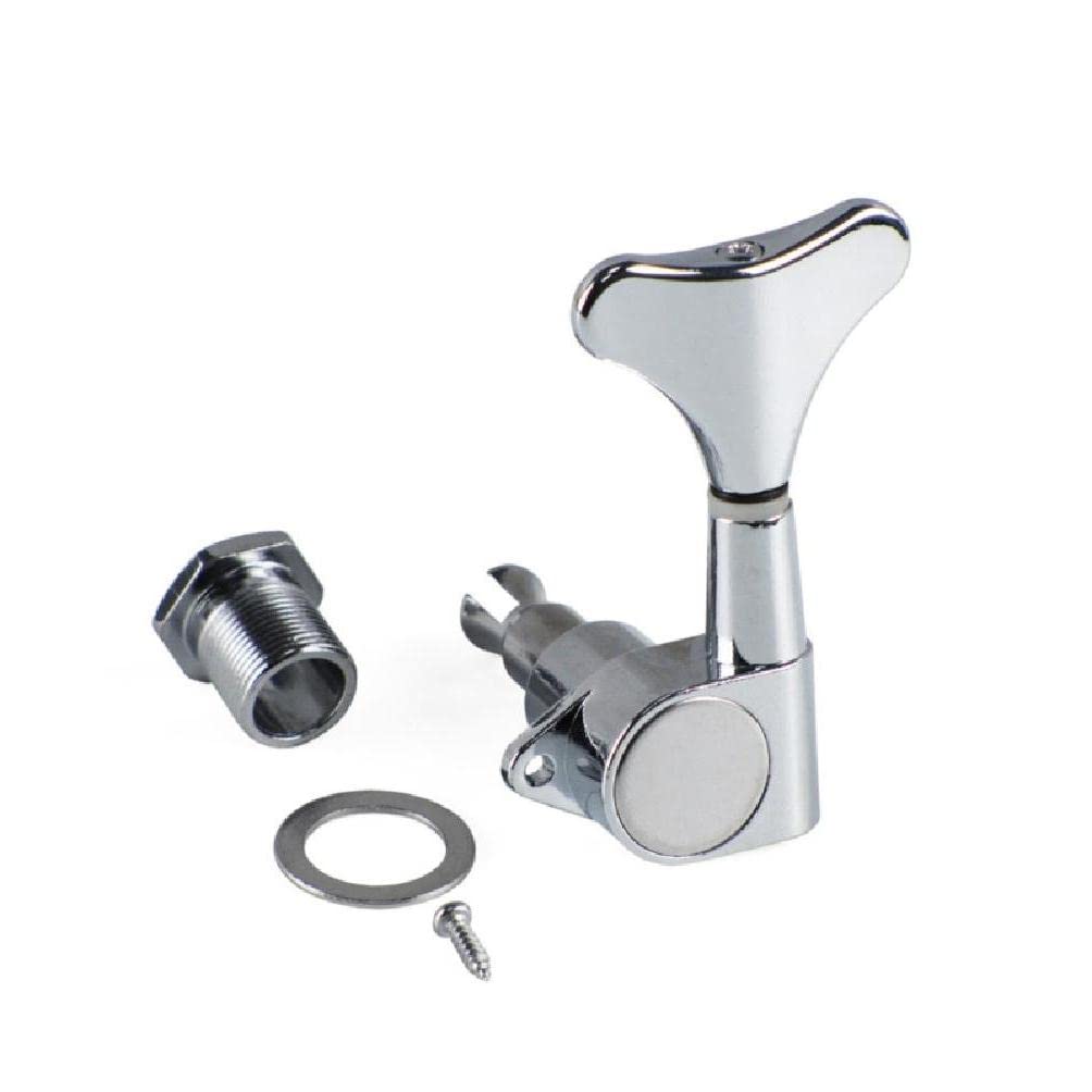 Bass Tuning Peg Electric Bass Opened Machine Head Replacement for 4 String Electric Bass Right Hand Left Hand bass Tuners 4 String bass Tuners 5 String Plug in Clip on