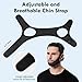 Anti Snoring Chin Strap, Comfortable Chin Strap for Sleeping Anti Snore Chin Strap, Adjustable and Breathable Jaw Strap for Sleep for Men or Women, Non-Stick Hair Anti Snoring Devices, Black