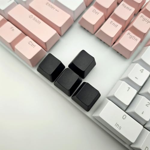 Image of OEM Profile Blank Black Keycaps PBT Material 1U R4 Keycap for MX switches Mechanical Keyboard (Black, 20pcs)