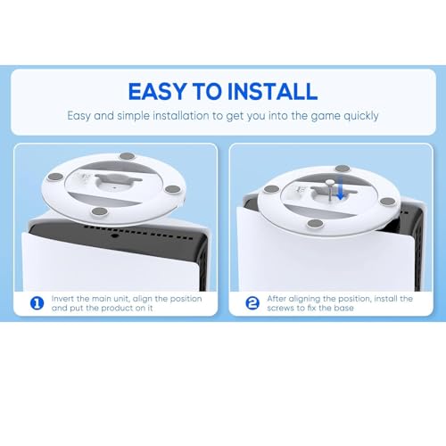 Suporte Vertical para PS5 Slim Console, Suporte Base Com Sistema de Resfriamento Disco para PS5 Slim