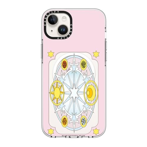 CASETiFY �C���p�N�g �N���A iPhone 14 Plus �P�[�X [���ϖh�~/�N���A ����/MagSafe�Ή�/Cardcaptor Sakura Co-Lab] - Cardcaptor Sakura Clear Card Cover Case