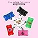 Dog Poop Bags Dispenser with Carabiner Clip, Doggy Poop Bag Holders for Leashes Include 1 Roll (15 Bags) Leak-Proof Large Lavender Scented Doggie Pet Waste Bags, Dog Accessories Girl, Pink