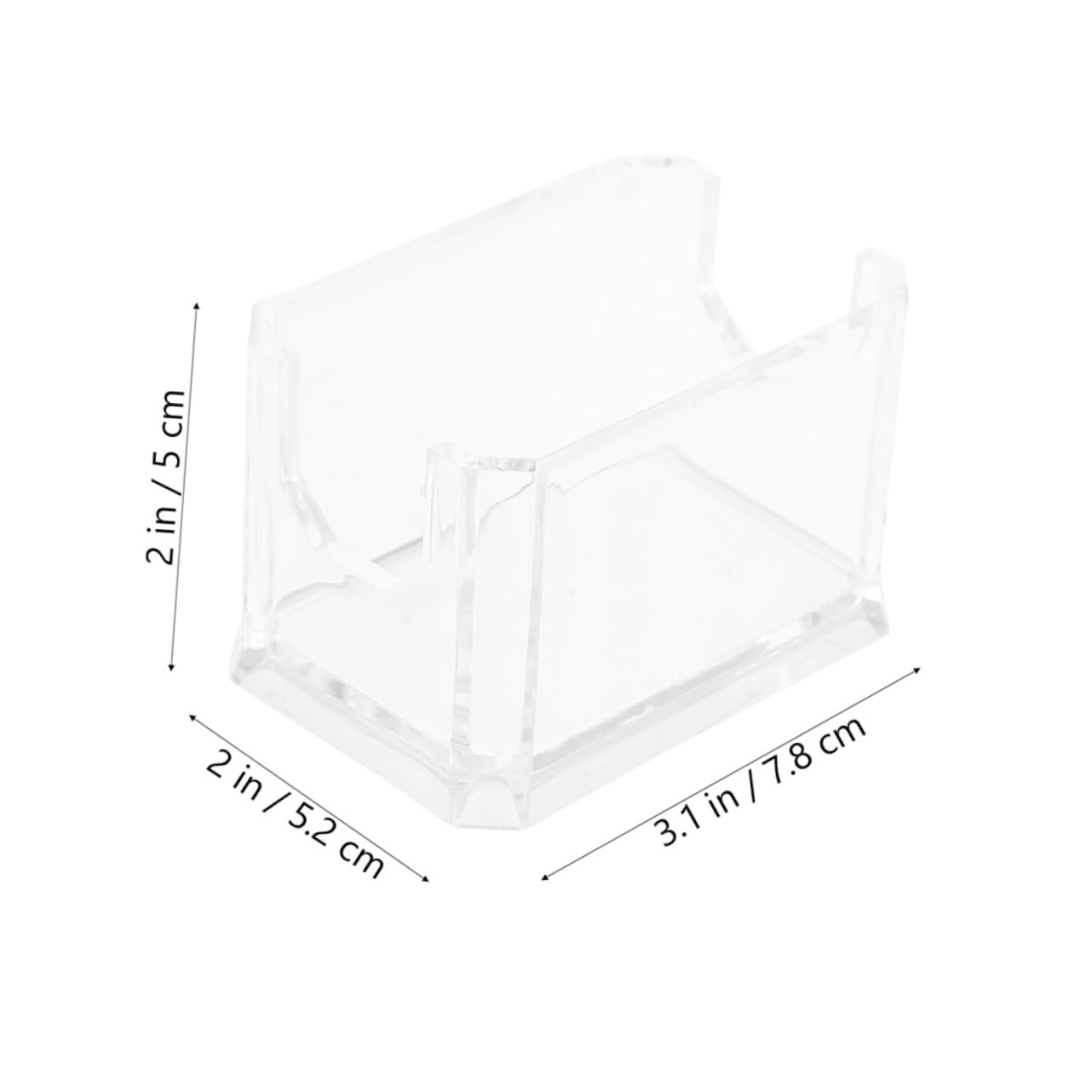 GRIRIW 6pcs Acrylic Tea Bag Holder Organizer Teabag Box Desktop Storage Box Sugar Bag Holder Coffee Tea Packet