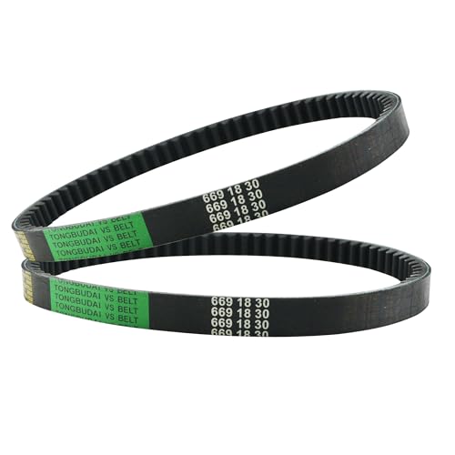 669-18-30 CVT Drive Belt for GY6 49cc 50cc 139QMB Scooter Moped ATV Roketa Baja Tank Jmstar Taotao Jonway Vespa 2PCS