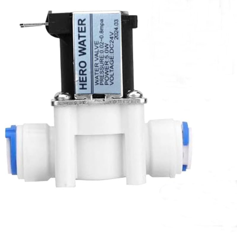 AquaOcean®Original 1/4 Qc Hero Black Solenoid Valve 24v SV For All Ro Water Purifiers Hero Genuine Sv Copper 24V DC,HR2 SV,High Built Quality Long Life(1/4 Qc Solenoid Valve,1 pic)-image-32