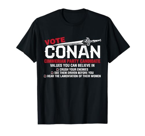 Vote Conan - Conan para Presidente Funny T-shirt Camiseta