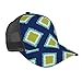 SHAZI Casquette de baseball moderne avec diamant vert chartreuse pour homme et femme, style décontracté, unisexe et réglable, casquette de golf pour papa, Noir , Taille Unique