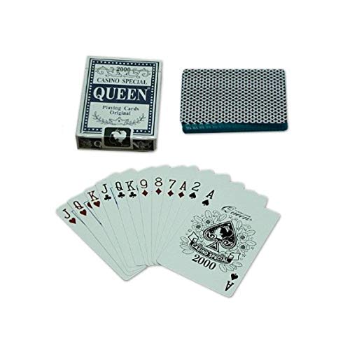 Markenzeichen Poker Queen Spielkarten - 1 Deck (blau) Cover